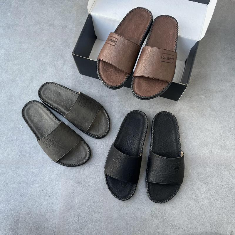 [ Dép Chống Nhăn ] - Dép Nam Dép Doctor LUXURY Cao Cấp Da Xuất Nhập, Bản Đế Vừa Lót Mút Êm Chân, Đế Cao Su Đúc Khâu Chỉ Slipper DéP