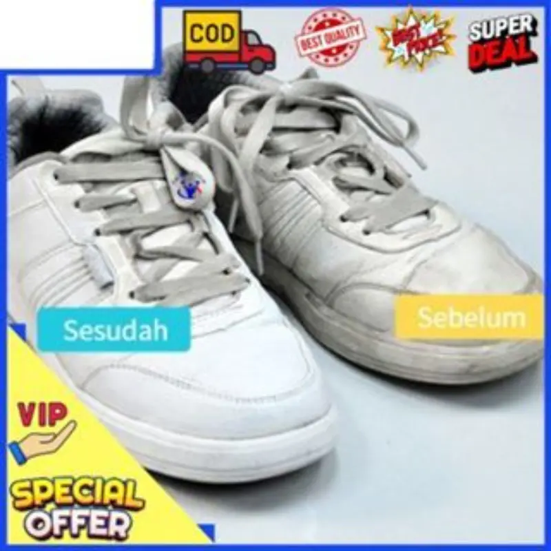 Semir Putih untuk Sepatu Spatu / Cairan Pemutih Sepatu / Semir Sepatu / Smir Sepatu Spatu / Semir Sepatu Cair / Alat Pembersih Sepatu Shoe Shoes Cleaner Sneaker 4