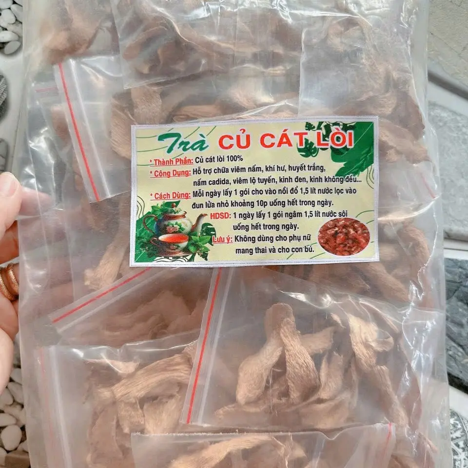 CỦ CÁT LÒI KHÔ hỗ trợ chữa huyết trắng liệu trình 20 ngày sử dụng