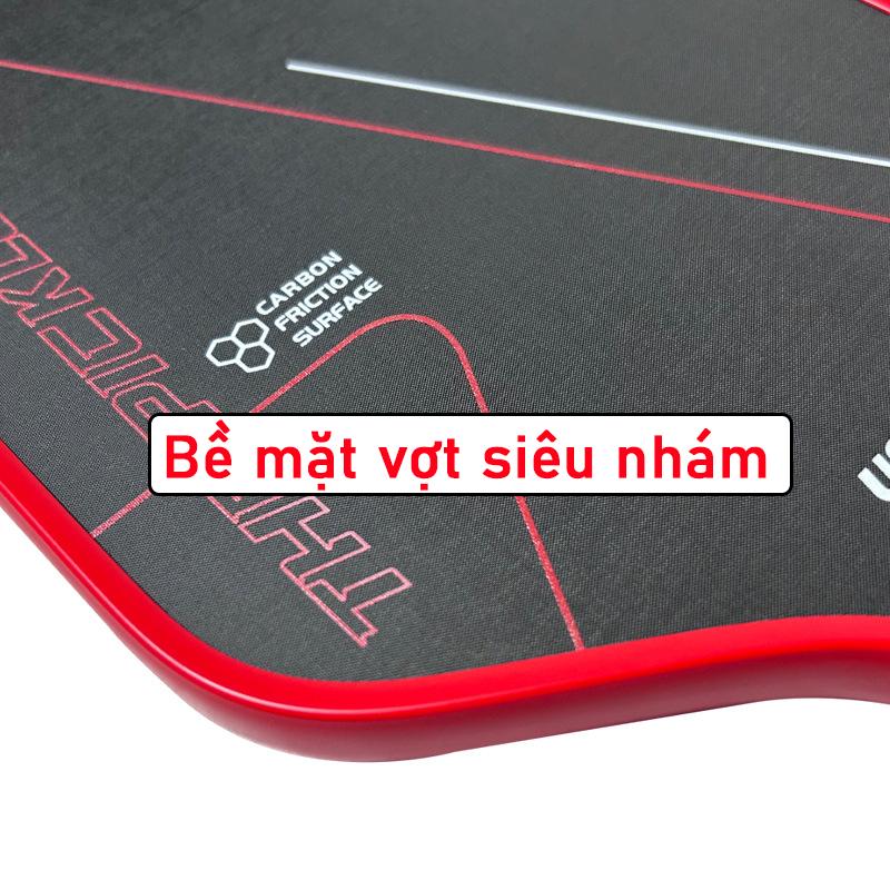 Vợt Pickleball Carbon T700 Pro 16mm Lõi Dày mặt vợt phủ carbon khối lượng siêu nhẹ mặt nhám bám bóng ( Tặng Kèm 1 bóng đấu ) Sport Thể Dục 1