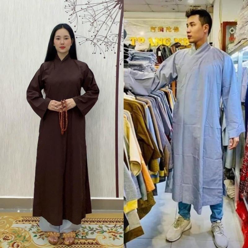 ĐỒ LAM ĐI CHÙA - MẪU ÁO TRÀNG  - ÁO KHOÁC NGAOI- PHẬT TỬ  - DÀNH CHO NAM - NỮ Women Top Menswear