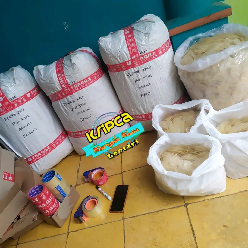 Keripik Kaca 1 kg ( Bahan Mentah ) bening dan tipis harga Grosir langsung dari produsen Kripik Singkong 5