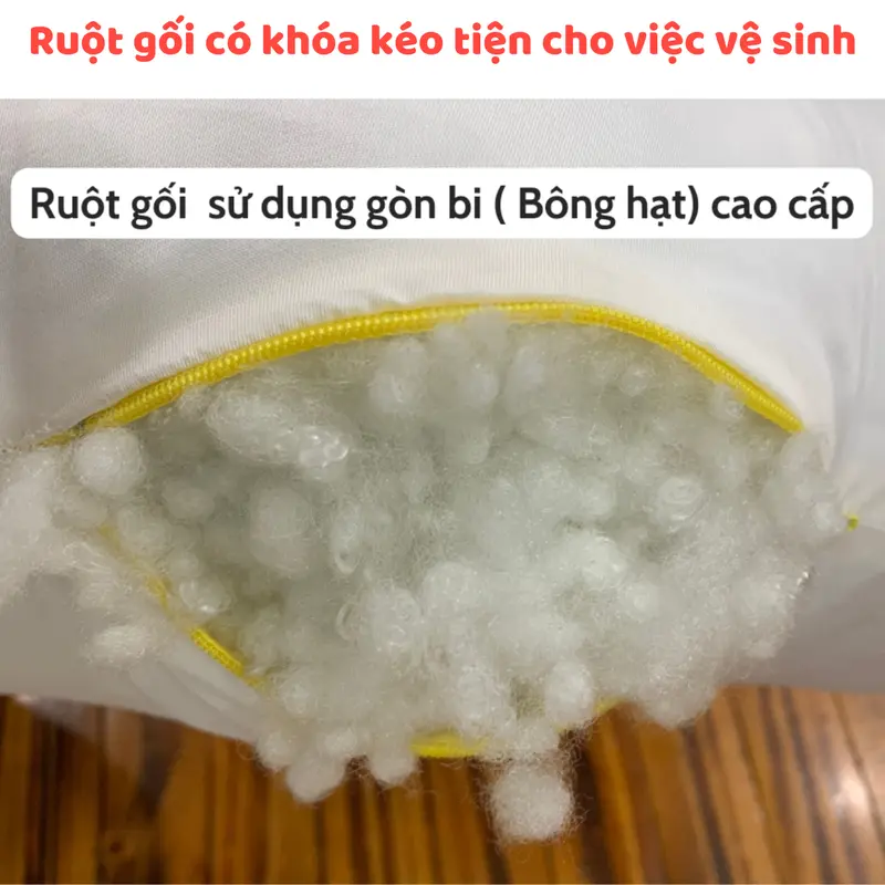 gối chống trào ngược cho bé gối chống trào ngược hàng loại 1 Ruột gối sử dụng bông hạt (gòn bi) Kem Cao Su Gối Ngủ 1