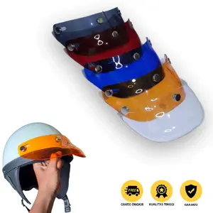 PET HELM TRANSPARAN RETRO VINTAGE SEGALA JENIS HELM Motorcycle