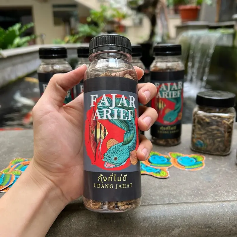 PAKAN IKAN UDANG JAHAT FAJAR ARIEF ORIGINAL (UDANG BESAR DAN UDANG KECIL) 1