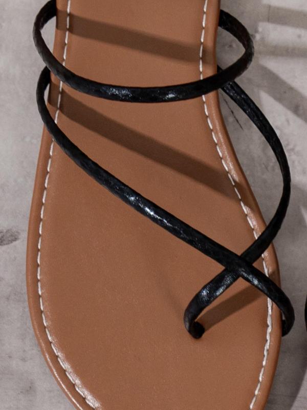 Women's Fashionable Plain Color Slides, Casual Comfortable Flat Sandals for Beach, Summer, Daily Wear, Lightweight Breathable Shoes for Women & Girls 6
