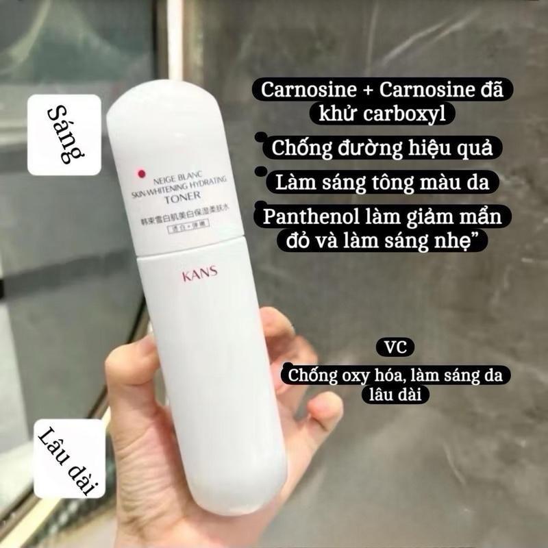 [Mẫu Mới] Bộ mỹ phẩm KANS trắng da dưỡng ẩm , nuôi dưỡng làn da trắng ngậm nước giúp làn da trắng khoẻ trắng bền Full 5 món 2