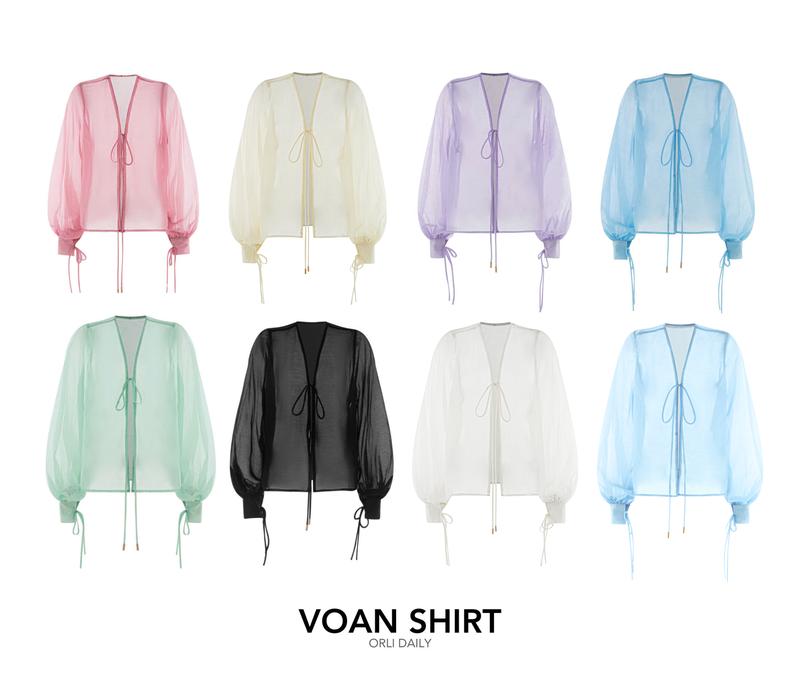Orli daily | Áo khoác Oganza cardigan FREESIZE voan mỏng Màu Sắc Pastel Xinh Xắn Dáng Dài Tay Dài Hottrend