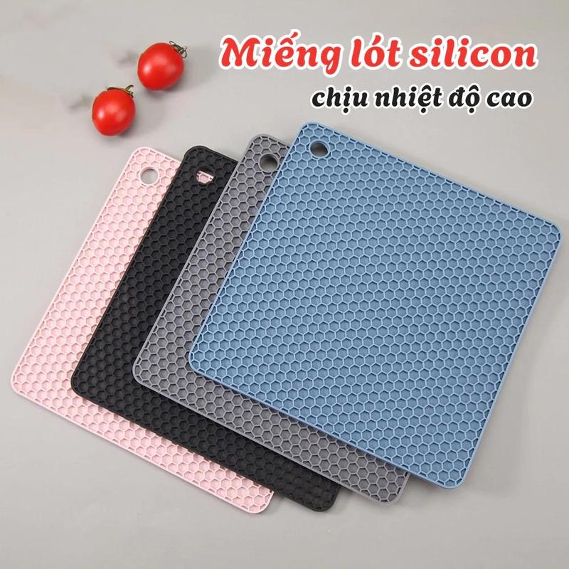 Miếng lót silicon cách nhiệt cao cấp, tấm lót chống xước bếp chịu nhiệt lên tới…
