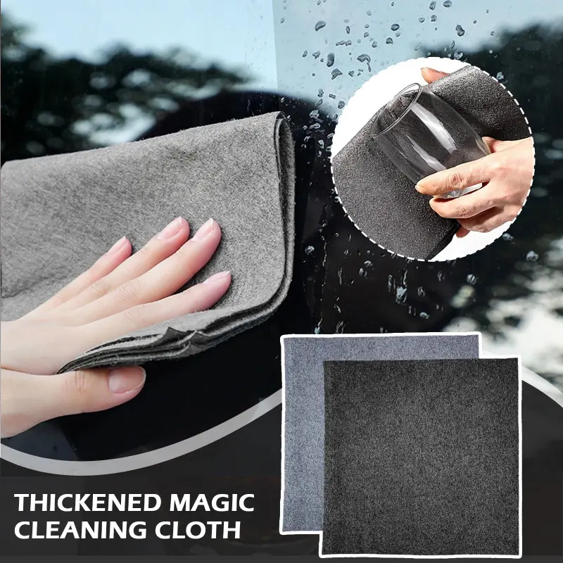 1Pc Magic Cloth Glass No Trace Car Windshield Glass Cleaning Tool Microfiber Rag Quickly Absorbent Washing Towels