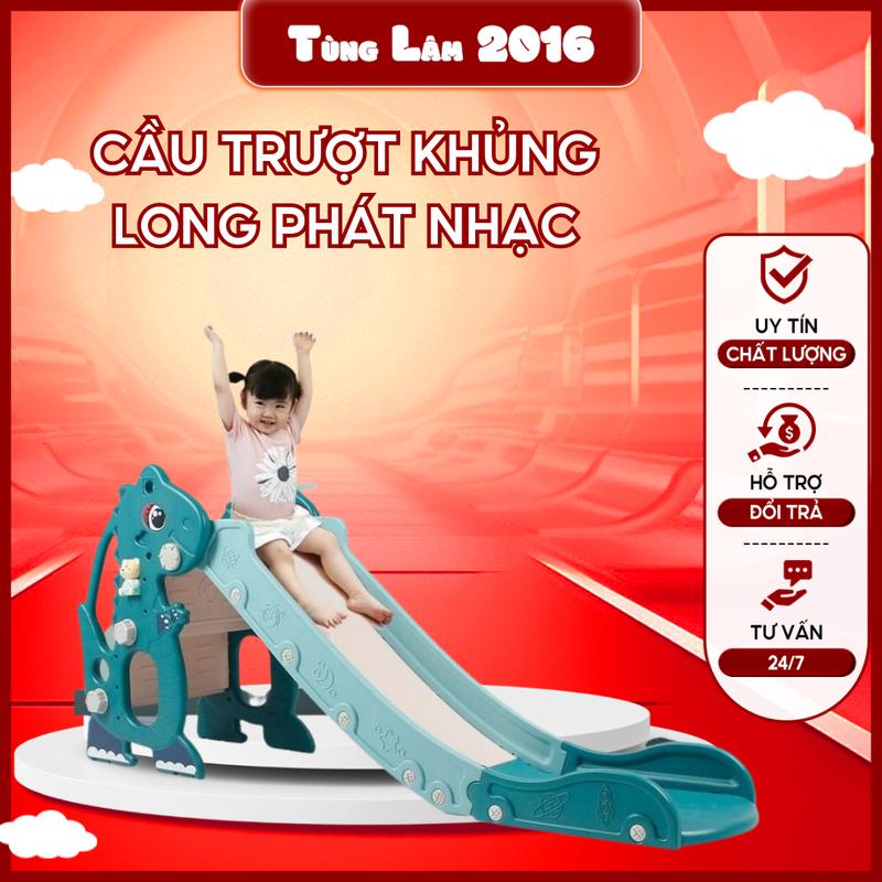 Cầu trượt hình khủng long cho bé yêu Đồ Chơi