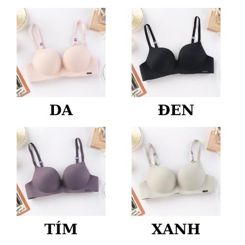Áo Ngực Su Đệm Ngực - Áo Lót nữ Không Gọng Mút Dày Định Hình  AMYBRA A560 Women Tim áo  nâng ngực 9