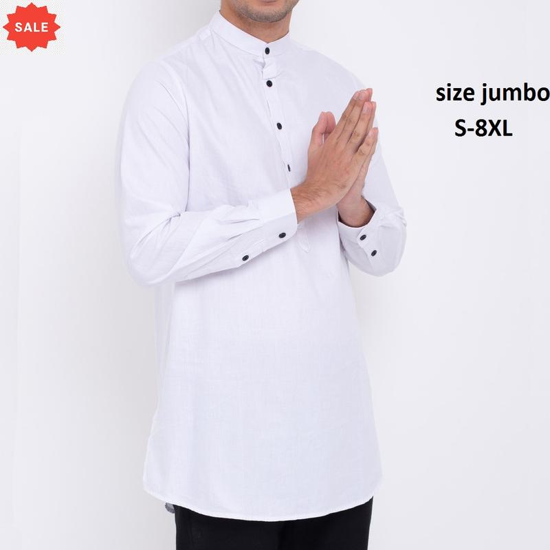 Product Introduction of Baju Koko Pakistan Modis Kurta Pria Gamis Katun lengan panjang termurah 2024 Kantong Muslim 3