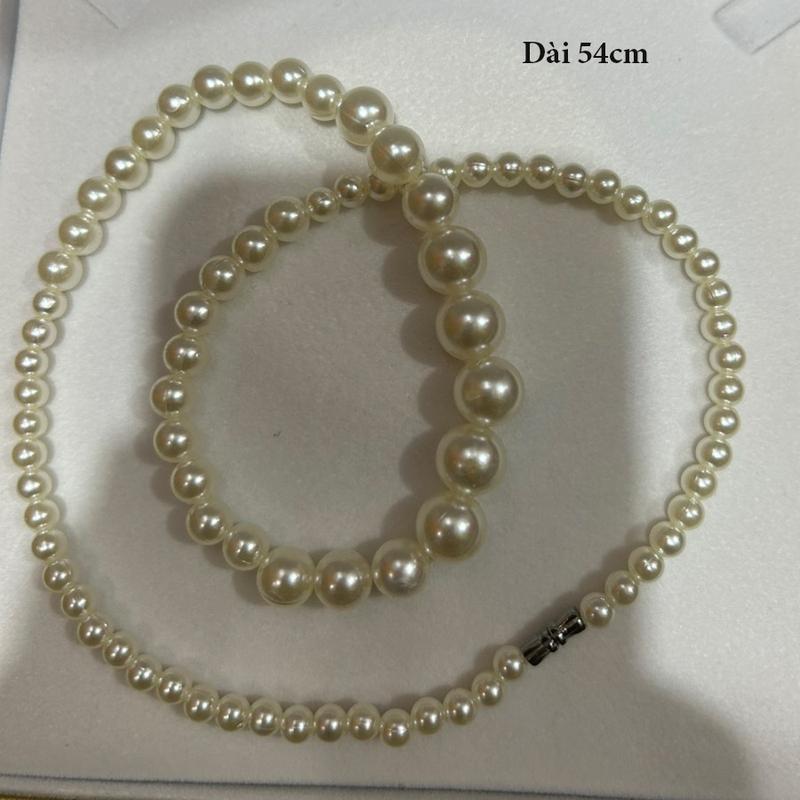 Product Introduction of Lady Fashion06- Vòng cổ ngọc trai may mắn dài - ngắn phối áo dài siêu xinh V2 9