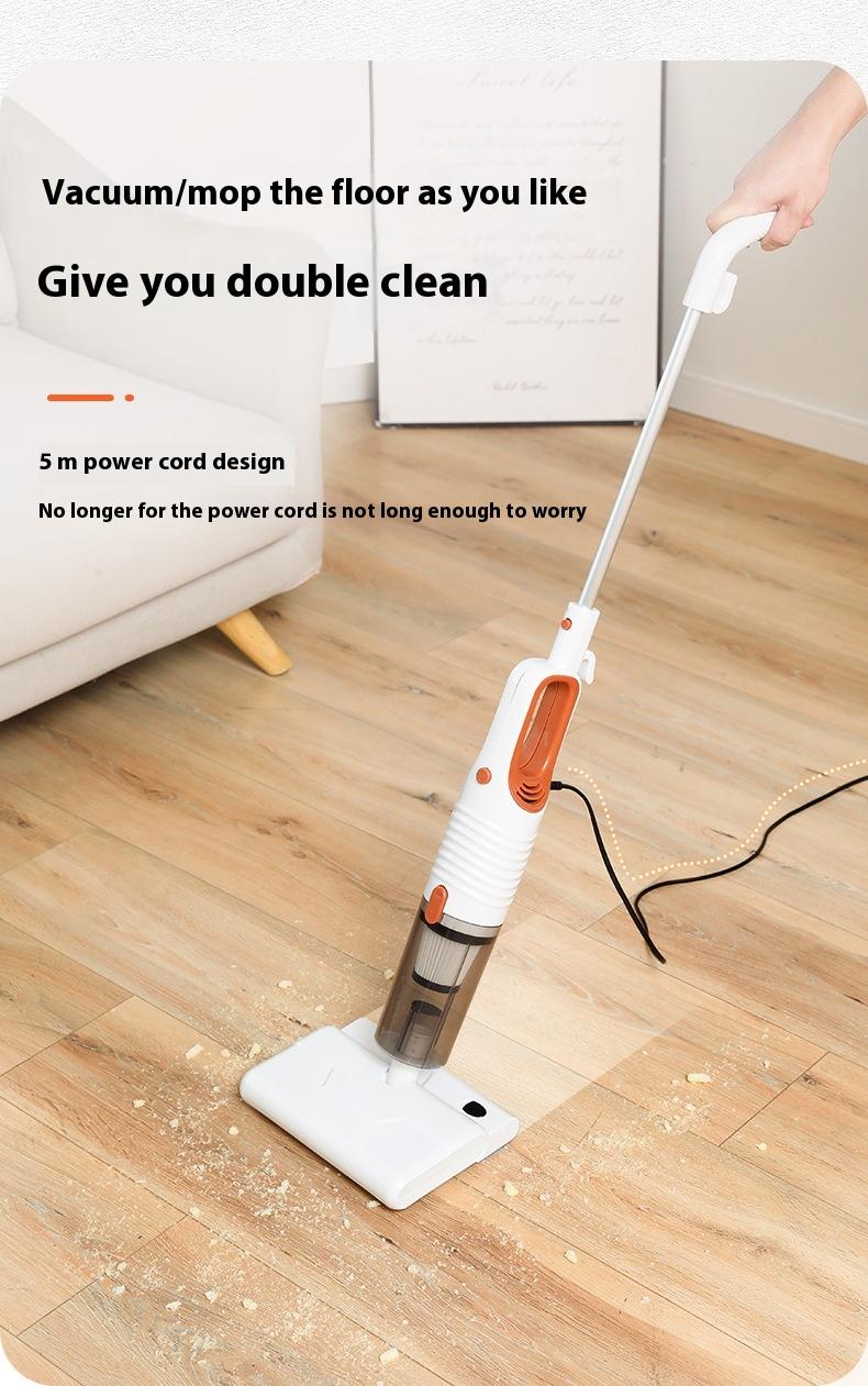 Product Introduction of Household Vacuum Cleaner Handheld Small Rod Large Suction Powerful Vacuum Floor Washer Vacuum Mop Combo broom 1