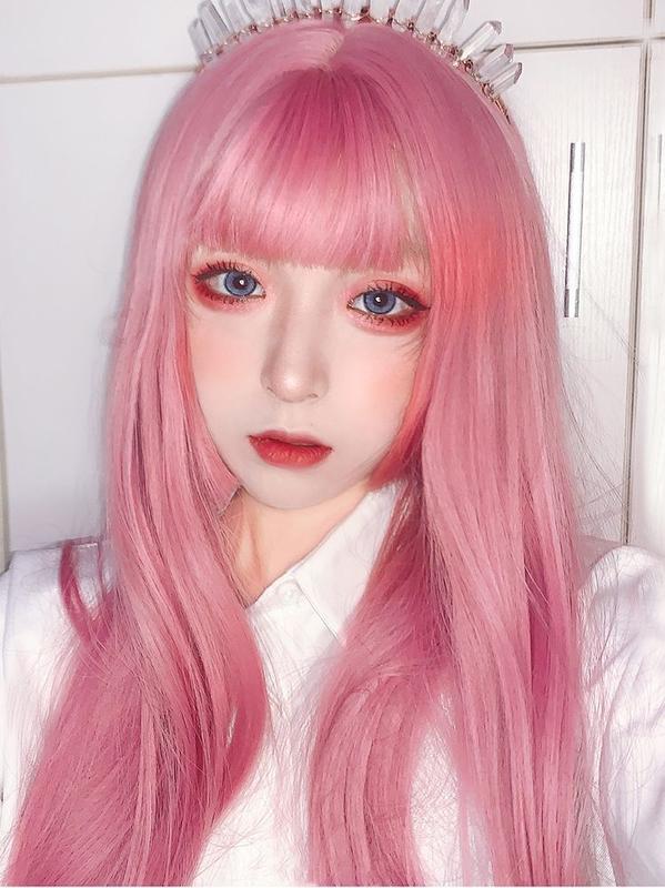 Product Introduction of Princess Qi Bangs Riman Cut Style Long Straight Hair Wig for Women DAIA Wig Layered Hair Extension 11