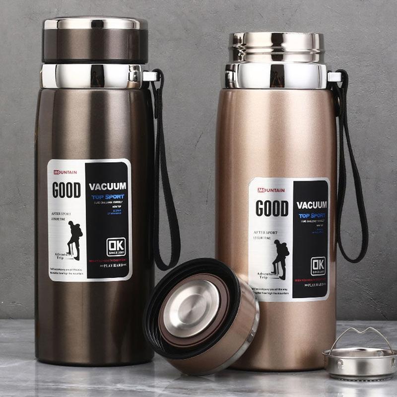 Cốc Giữ Nhiệt Ngoài Trời, Dung Tích Lớn, Thép Không Gỉ, Bảo Quản Nhiệt 24 Giờ, Bảo Quản Lạnh, Bình Nước 1000Ml 2