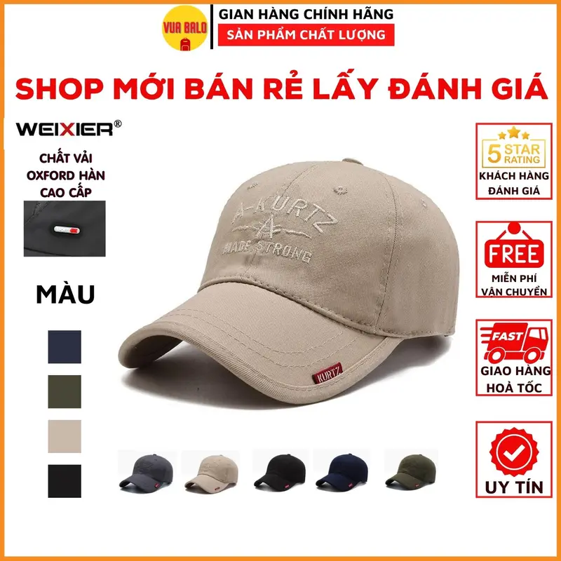 Mũ Lưỡi Trai Nón Lưỡi Trai Nam Nữ Thời Trang Hàn Quốc - Chất Vải KaKi Cao Cấp Hat Cap 1