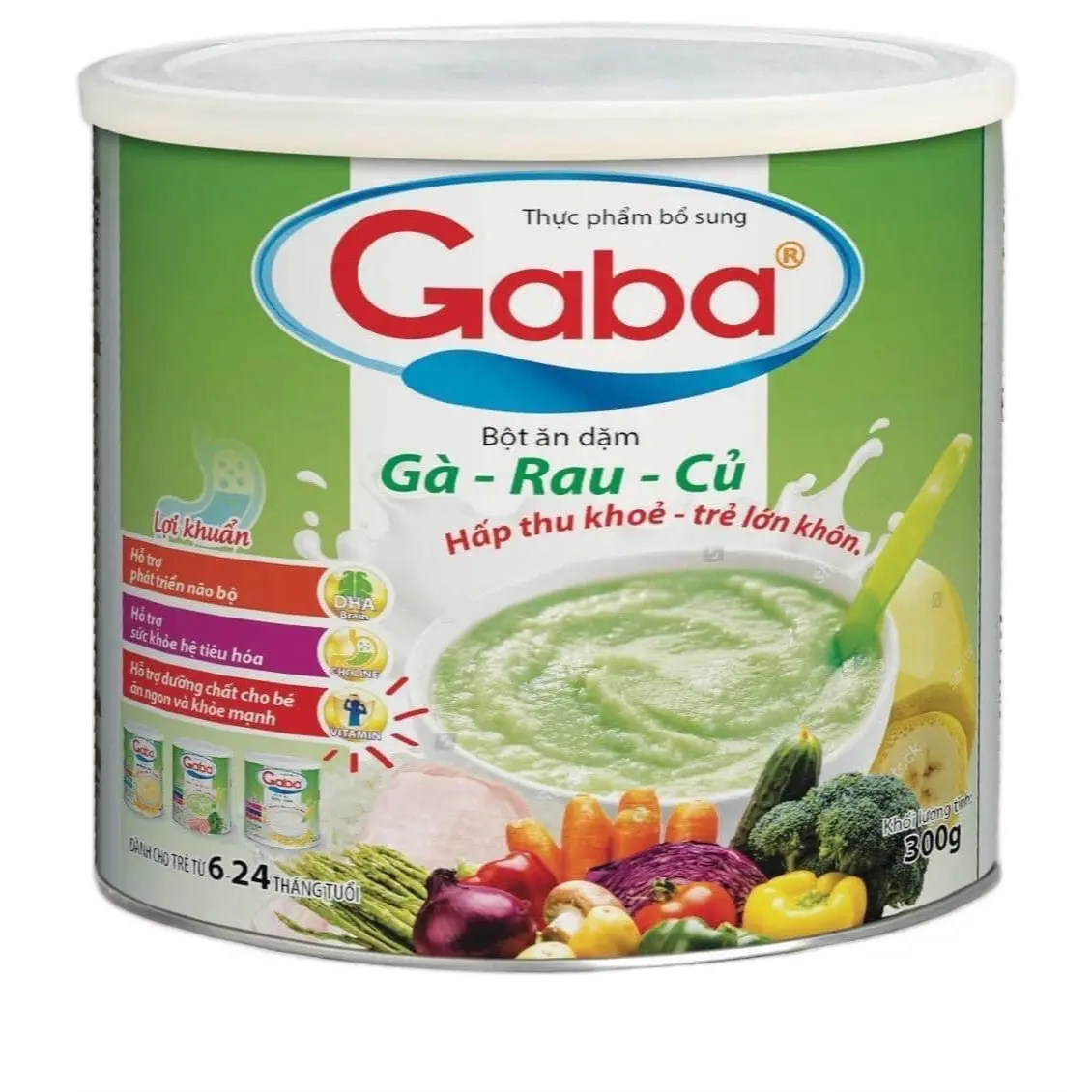 Thực phẩm dinh dưỡng BỘT ĂN DẶM GABA    .BỘT ĂN DẶM DÀNH CHO TRẺ TỪ 6-24 THÁNG giúp trẻ hấp thu khỏe tre lớn khôN