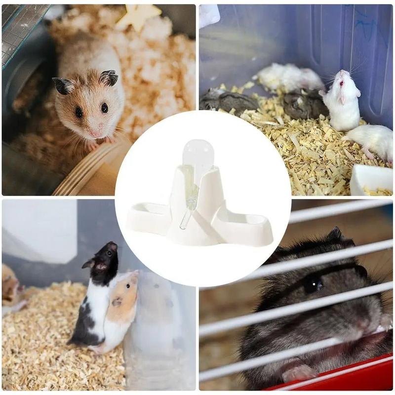 Bình Nước Cho Chuột Hamster, Bền, Có Giá Chân Đế Dung Tích Lớn, Thiết Kế 2 Trong 1, Dụng Cụ Ăn Uống Cho Thú Cưng, Nước Tự Động, Cầm Tay, Có Phụ Kiện Cho Hamster 5