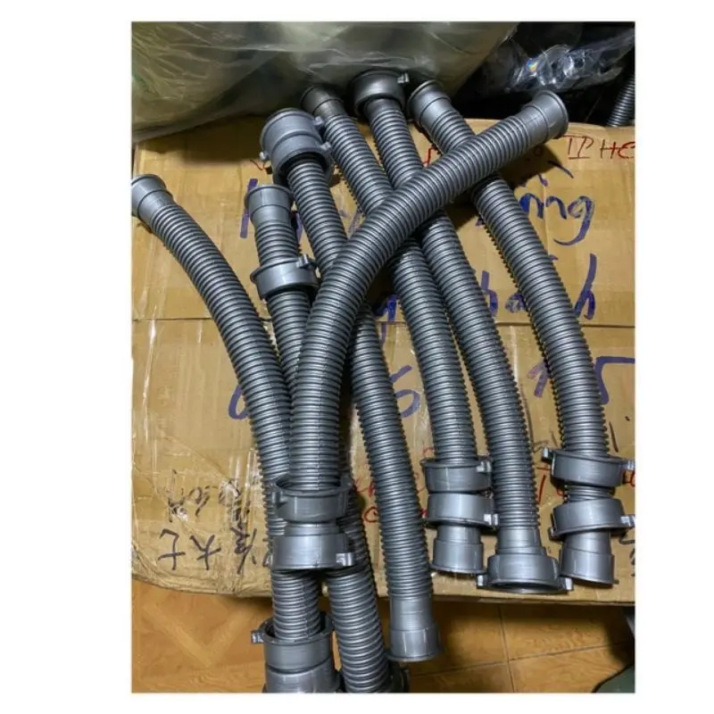 Dây ruột gà xả rửa chén, bát 1 hộc, 2 hộc răng 49, răng 60 nhựa xám 4