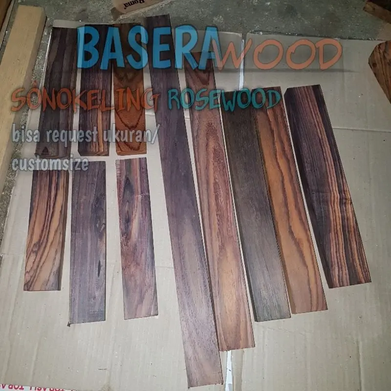 kayu sonokeling stik 1x2,5x40 bisa custom size