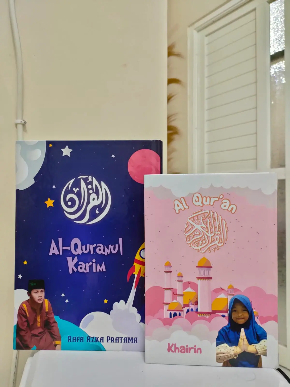 Qur'an Custom untuk anak gratis Nama FOTO dan quote alquran isi bisa hafalan terjemah I Non Hafalan I terjemah Tajwid I hafalan blok warna Al-Qur'An Lebaran