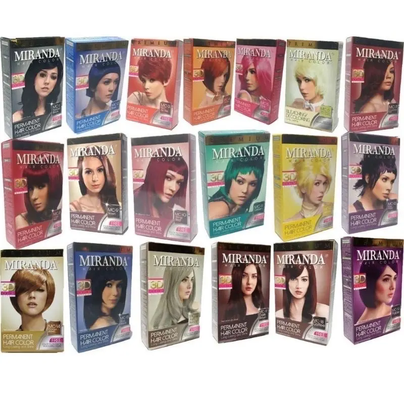 ORIGINAL Miranda (Cat Rambut) 30ml Warna Tahan Lama Box Dye Pewarna