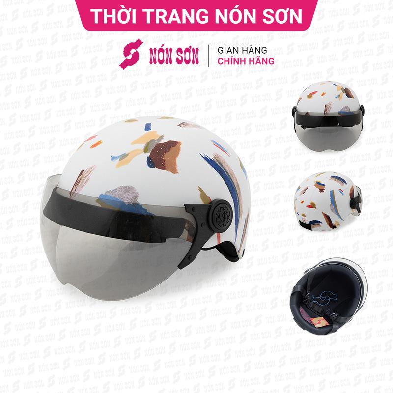 ƯU ĐÃI - Mũ bảo hiểm có kính NÓN SƠN chính hãng SKP-TR102
