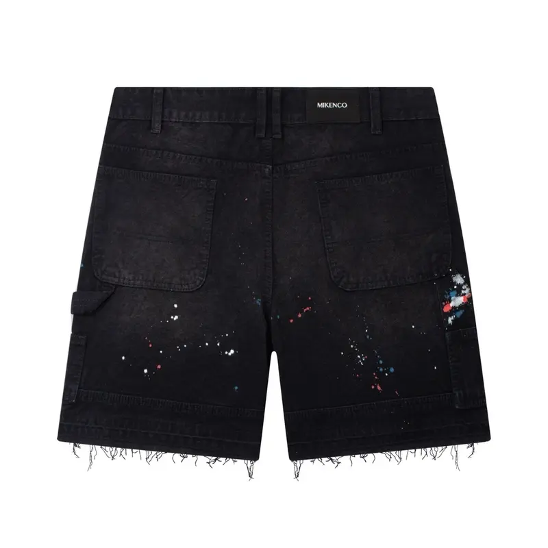 Quần Short CANVAS BLACK/GREY MIKENCO chính hãng Nam Menswear Jean Có Túi Pants 6