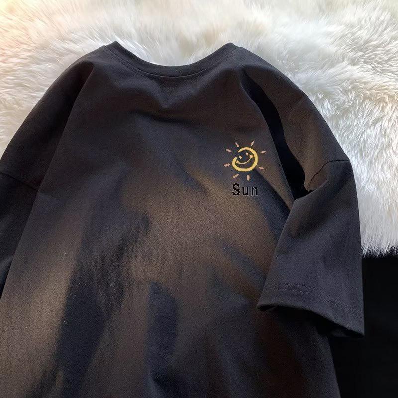 Product Introduction of Áo thun phông 3158 nữ nam tay lỡ unisex form rộng chất liệu cotton khô HANOVA in chữ PURESO 38