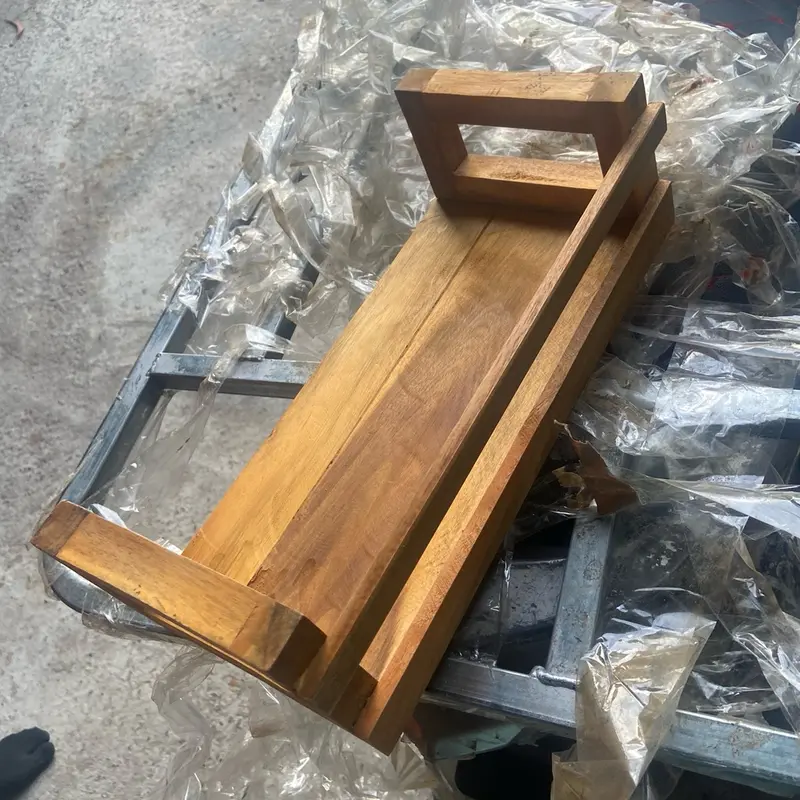 Kệ Gỗ Treo Tường Sơn TEAK  Decor Trưng Bày Đựng Sách, Wooden Hanging Shelf 2