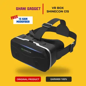VR Box IMAX Giant Screen Virtual Reality Glasses  Kacamata Metaverse Games Headset HP Smartphone Android iPhone iOS Universal - Shinecon G15 Original