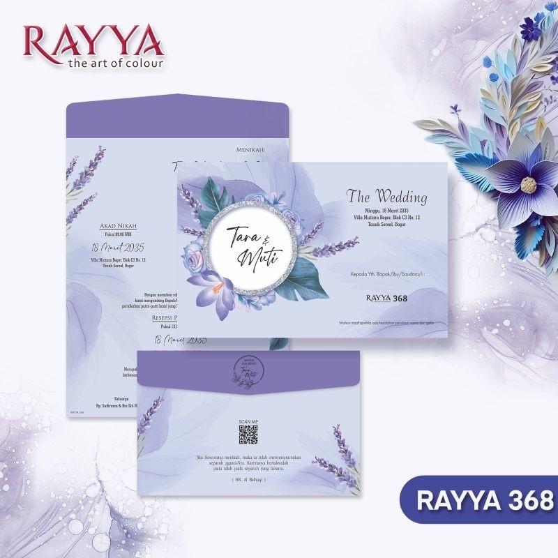 Undangan Pernikahan RAYYA 368 Elegan Modern Paket Lengkap 100 PCS Gratis Label & Plastik - JanjiKita | Default
