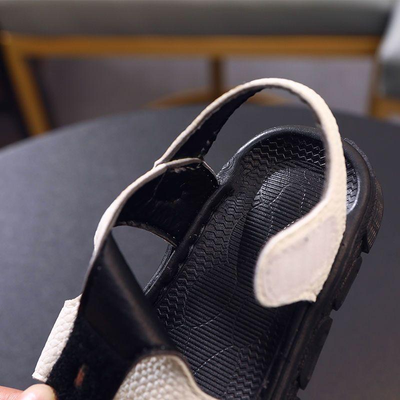 2025 Children's Sandals Boys Summer New Boys Children Anti-Kick Soft-Soled Baby Shoes Summer Beach Shoes 7