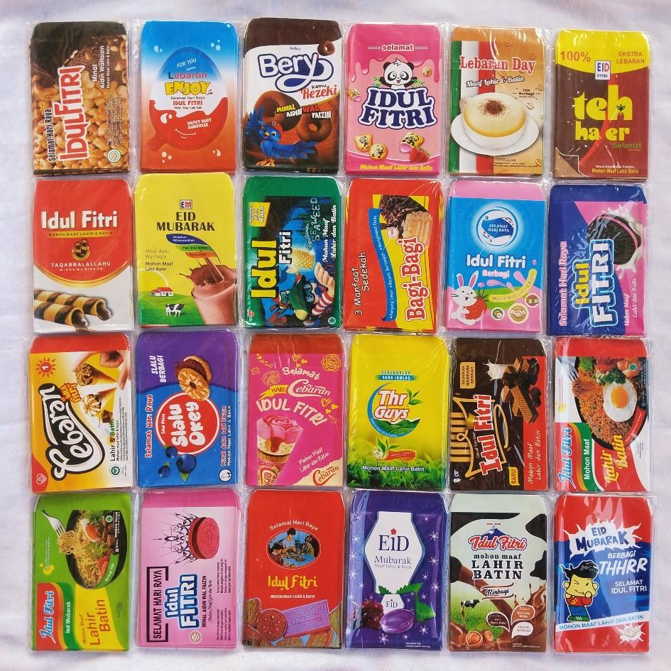[SIAP PAKAI] PAKET USAHA 250 PCS - AMPLOP LEBARAN MEDIUM MINI SNACK DAN KARTUN - Amplop THR Unik