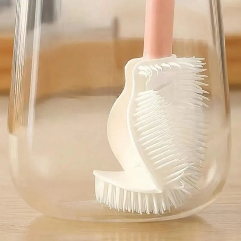 Long Handle Bottle Brush, Reusable Bottle Cleaning Brush, Household Cleaning Tool for Kitchen & Home Use, Baby Bottle Cleaning Tool, Baby Essentials 0