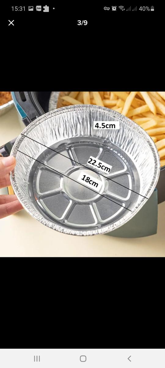 Product Introduction of Sét 20 khay bát bạc 22 cm, 18cm lót nồi chiên không dầu 1