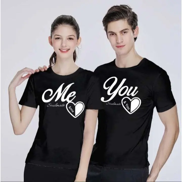 (HARGA SUDAH DAPAT 2 BAJU)Kaos Couple YOU ME Lengan Pendek Bahan Katun Soft Sablon Printing Digital DTF Cowok Cewek Distro Pasangan Oblong Dewasa Wanita Combed