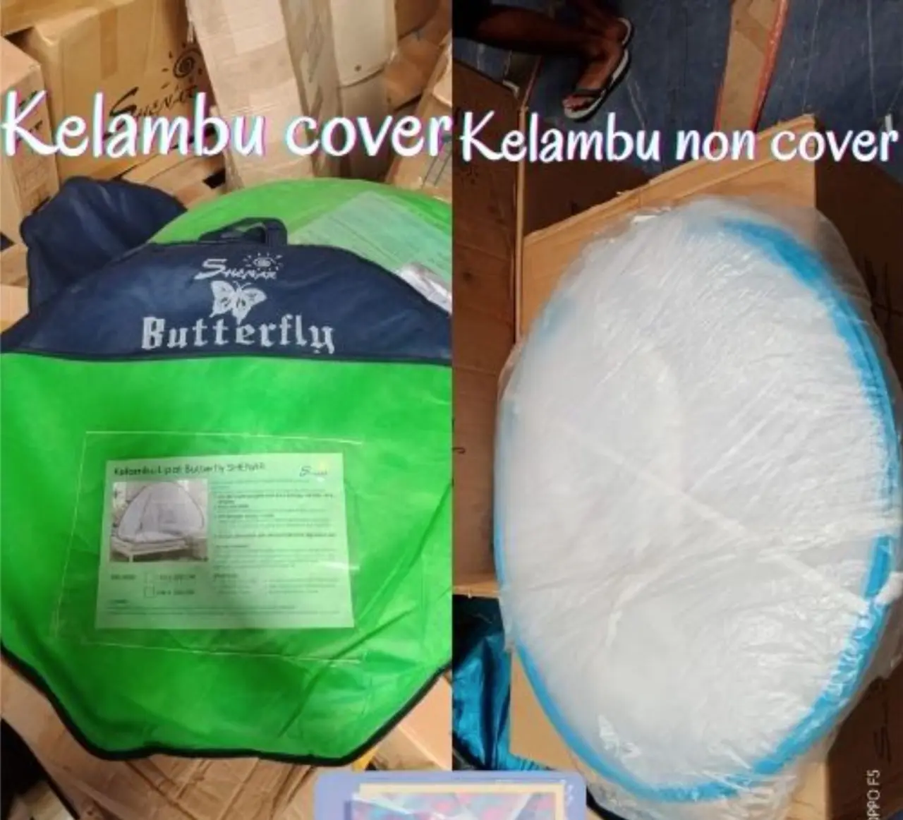KELAMBU BUTTERFLY 180X200 DAN 200X200 BAWAH BOLONG 4 SUDUT ADA KARET / KELAMBU TENDA , SHENAR