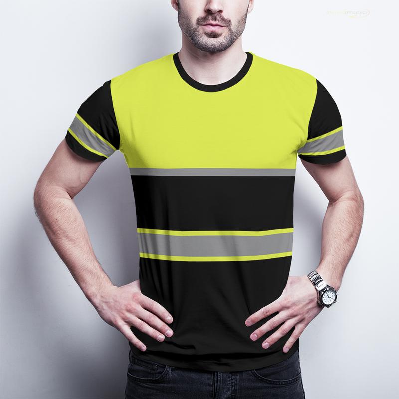 Product Introduction of 100% Cotton Summer New High Quality Men Safety Work Clothing 3D Printed Quick Drying Breathable Work Tees Sweat Wicking Comfort Oversized High Visibility T-shirt Tops 22