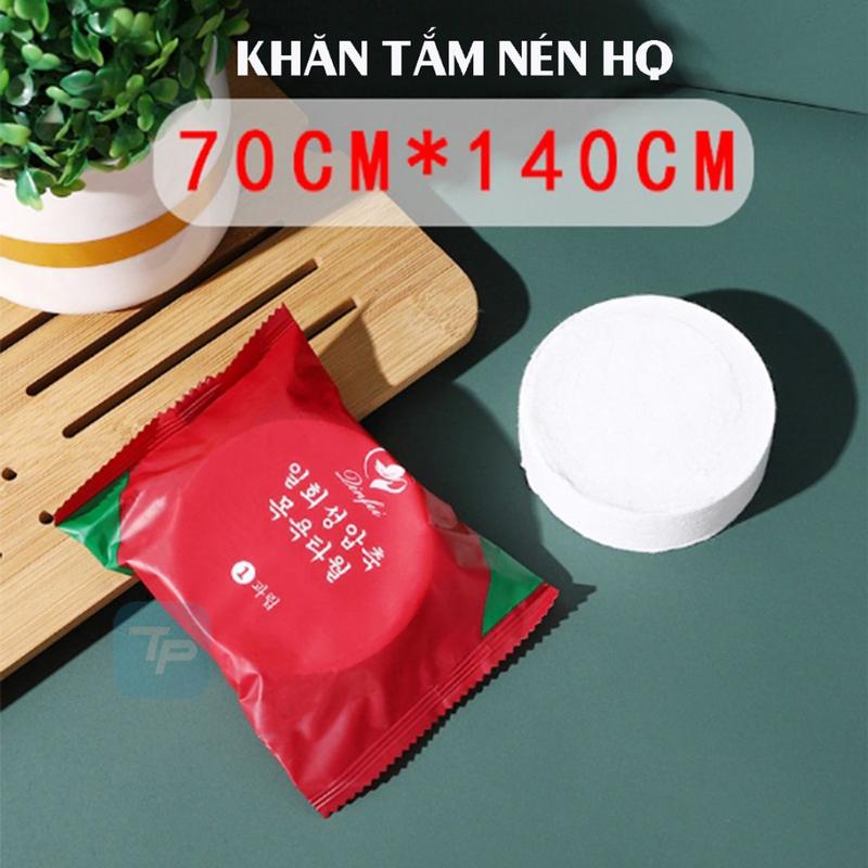 HỘP 10 VIÊN KHĂN TẮM NÉN [70cm x 140cm] - Khăn tắm viên nén du lịch tiện lợi. 6