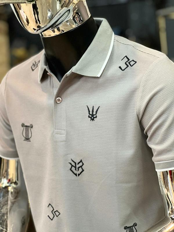 ÁO THUN POLO XÁM THÊU VIKING THREE CLTN T3524 Menswear Nhung 2