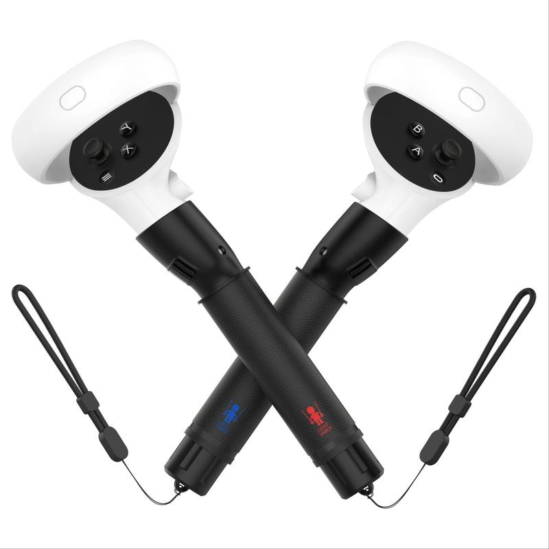 VR Controller Grip, 1 Pair Long Arm Grip, Handle Attachments for Meta Quest 2 Controller, Controller Accessories for VR Game 1