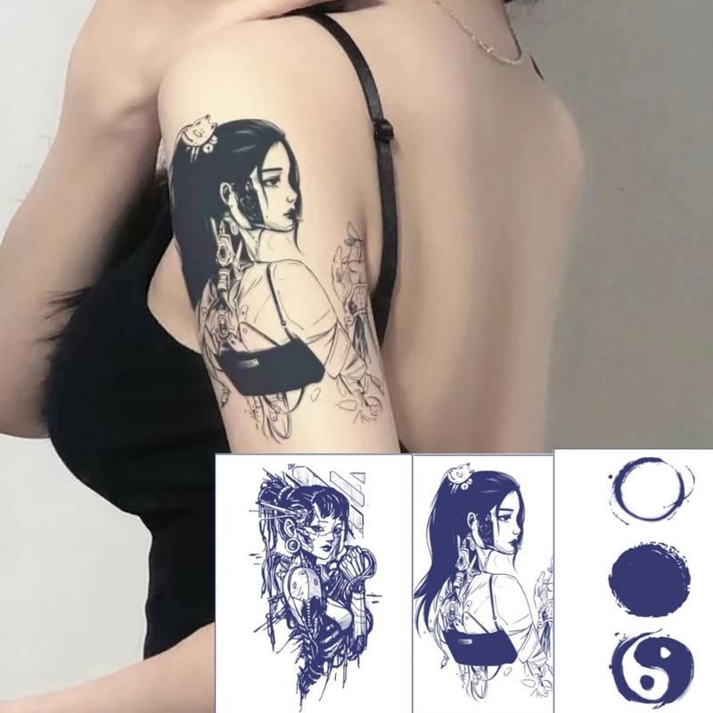 Product Introduction of Herbal Tattoo Stickers Flower Arm Tattoo Stickers New Ins Wind Tattoo Stickers Waterproof Men and Women Long-lasting Temporary Tattoo Stickers Waterproof Sweat Realistic Semi-permanent Tattoo Stickers Color 23