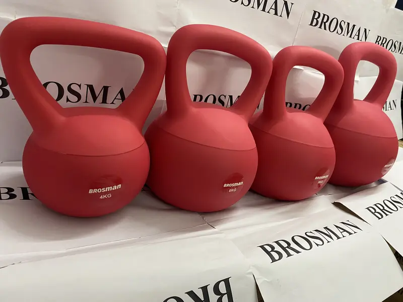 TẠ ẤM CAO SU SIÊU MỀM 4KG BROSMAN/ TẠ BÌNH VÔI MỀM 4KG BROSMAN Tập Gym 5