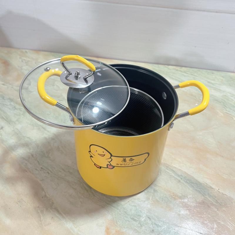 Nồi chiên ngập dầu vịt vàng có giỏ inox 5