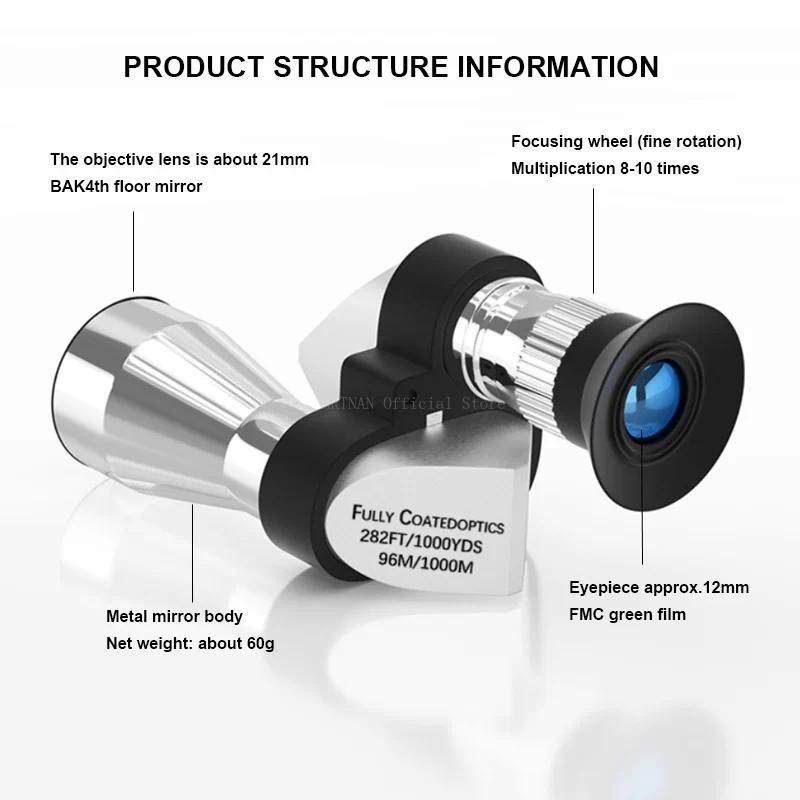 Product Introduction of 8x20 HD Mini-pocket Telescope, Outdoor Camping Hiking Bird Watching Low-light Night Vision Monocular Portable Telescope 3