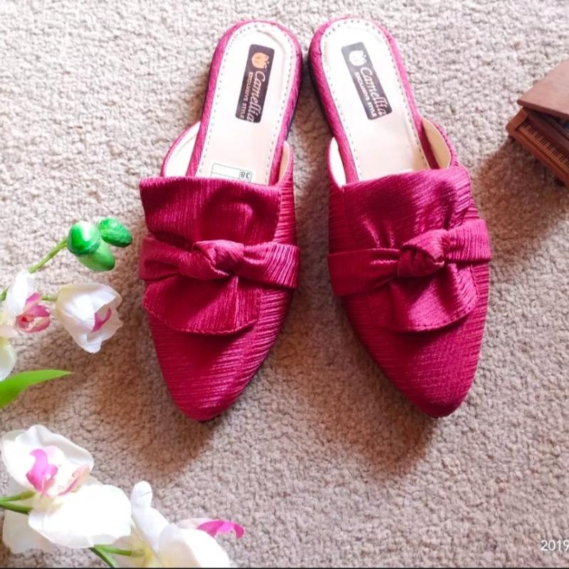 sepatu balet wanita motif bapau 2