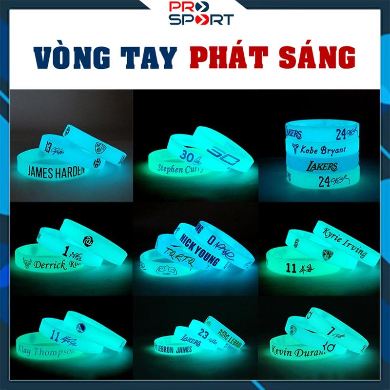 Vòng Đeo Tay Phát Sáng, Vòng Tay Cao Su Thể Thao Phản Quang Bóng Rổ Nam Nữ PRO SPORT 1